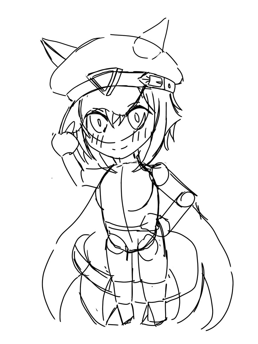 resgo0's tweet photo. Chibi wip, this is my first time drawing chibi https://t.co/itqYI89GLs