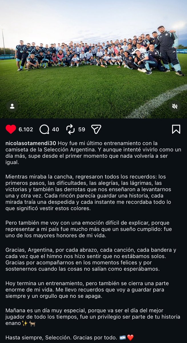 biebrntionx's tweet photo. ota despidiéndose de la selección 🥺 todos hablamos de messi (por obvias razones) pero también se nos va el general https://t.co/WWprpVLWTO