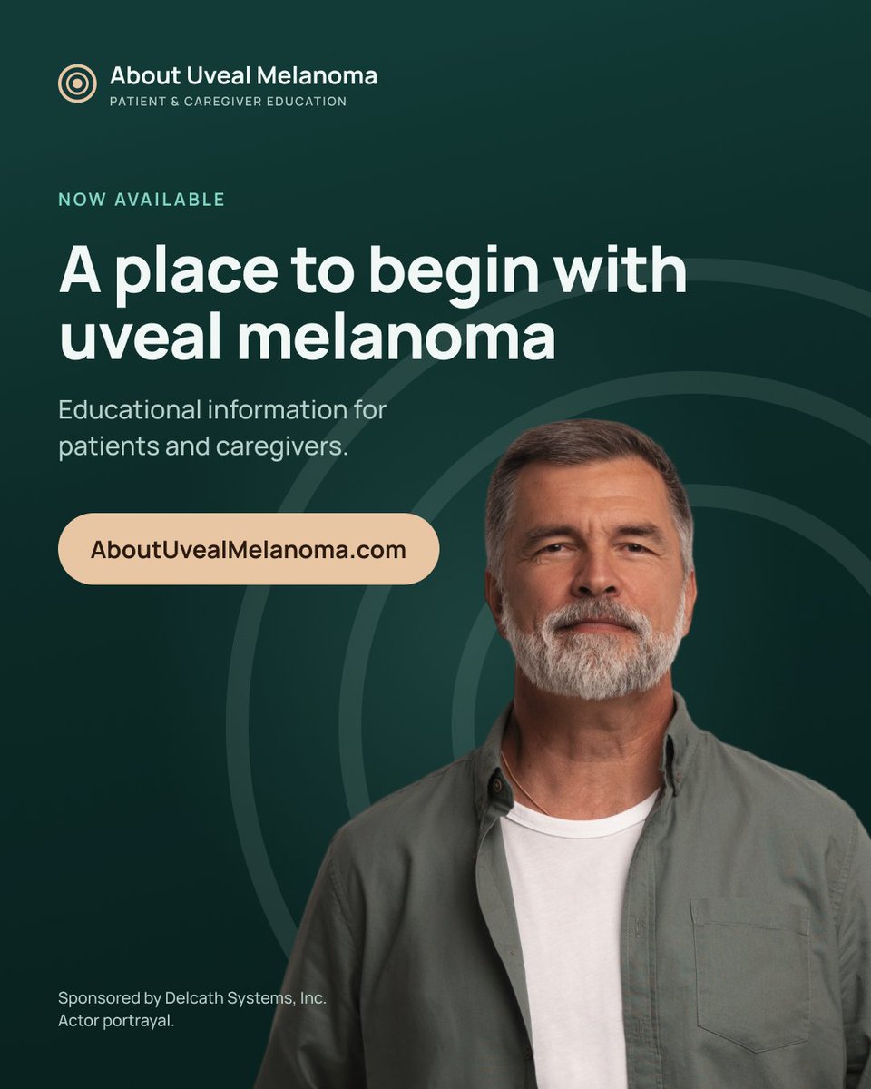 DelcathSystems's tweet photo. Facing a uveal melanoma diagnosis? https://t.co/nXnlLUzwLb is a new resource for patients and caregivers covering the disease, liver monitoring and finding experienced care. Sponsored by Delcath https://t.co/HqFCOo0Git