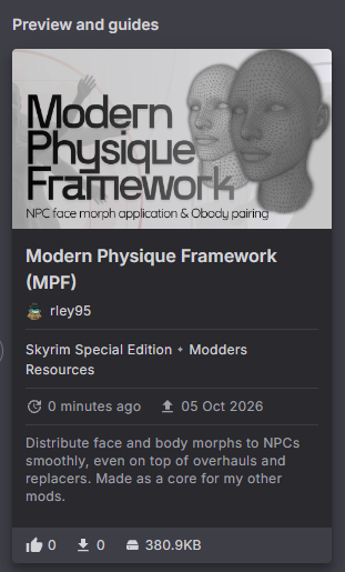 RleyModding's tweet photo. lil spoiler for yall

latest development updates:
- all vanilla outfits are patched, male and female
- some hair mods patched
- added a menu for SKSE Menu framework
- got rid of obody
- fixed some more neck seams

still working on some broken tris atm, but we're closer than ever! https://t.co/Yp5MX10CsF