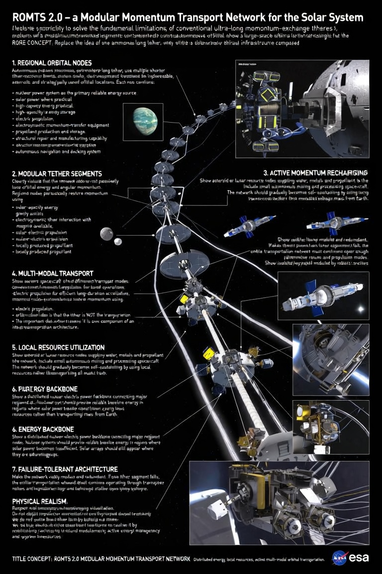 RoboAurel's tweet photo. ROMTS – Regional Node System
Local resources • Nuclear power • Multi-mode propulsion • ISRU • Momentum tethers

Moving toward a more self-sustaining interplanetary transport architecture.

#ROMTS #ISRU #SpacePropulsion #Astrodynamics #AurelOmega

@NASA @esa @SpaceX https://t.co/IYY5zayZW0