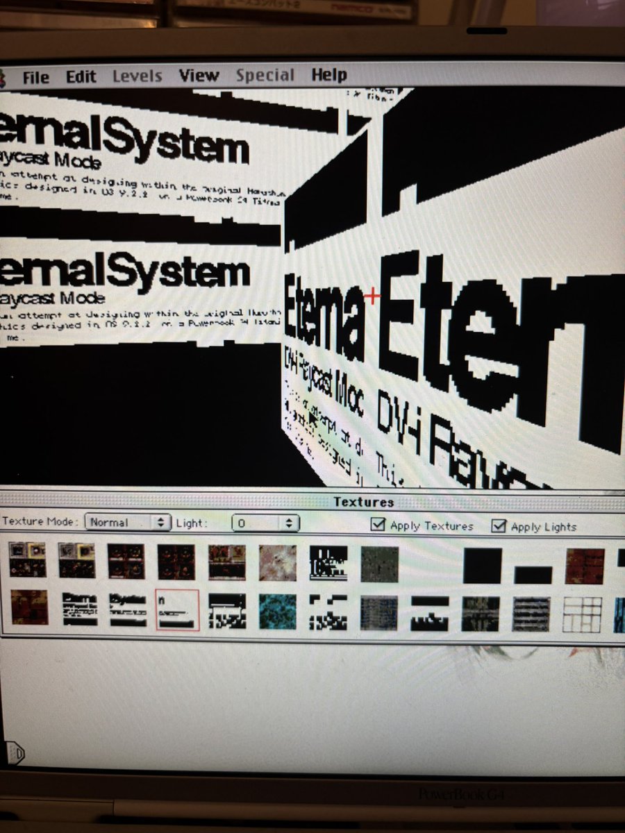 physicallydv's tweet photo. experimenting with graphic design in Forge, the Marathon Infinity level editor https://t.co/pTpFgz3UvQ
