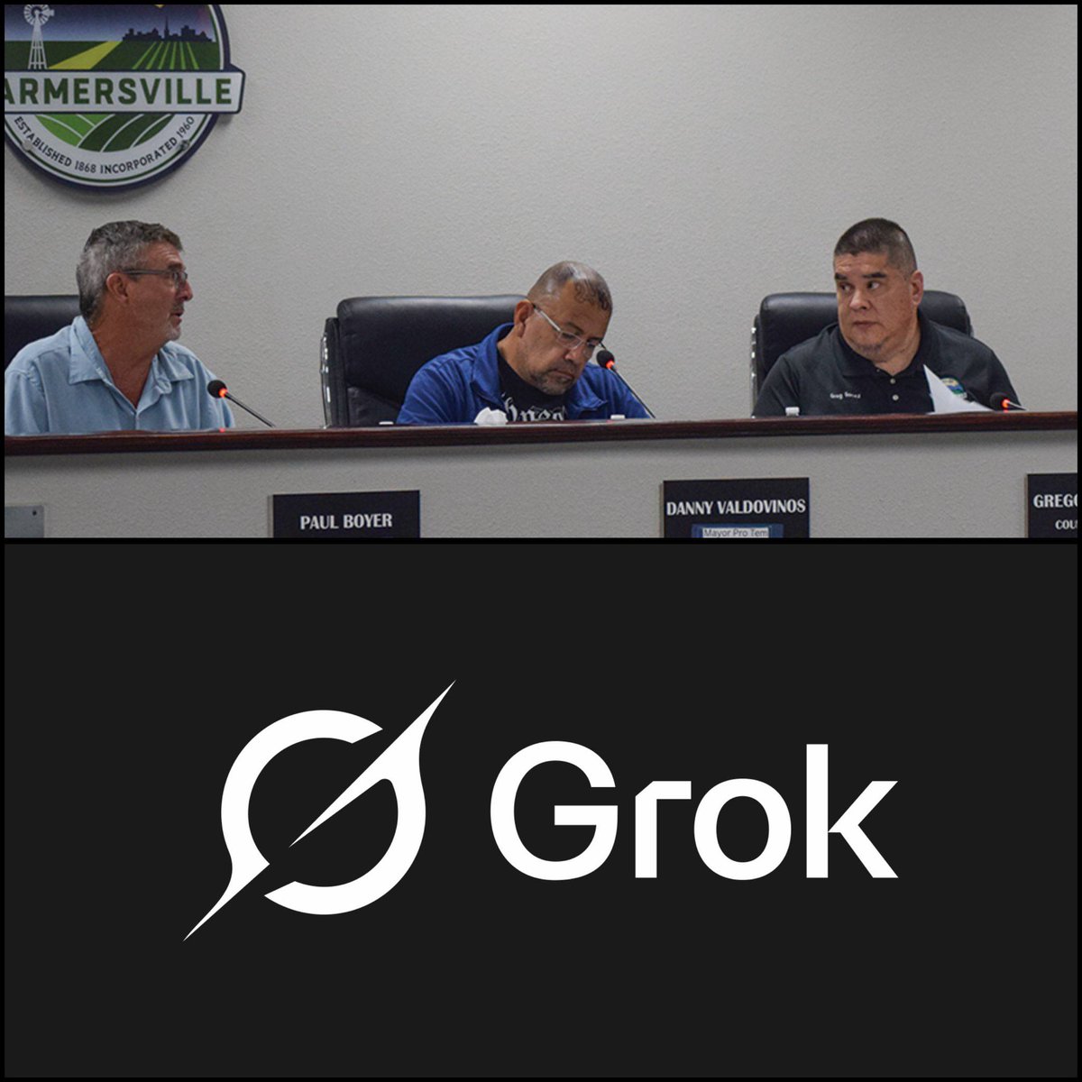 AutoBot_IO's tweet photo. Farmersville, CA council voted 4-1 to let Grok draft its meeting minutes from recordings, with the city clerk proofreading the output. Officials cite lower cost and objectivity. 🤖 https://t.co/it8JFJN0EY