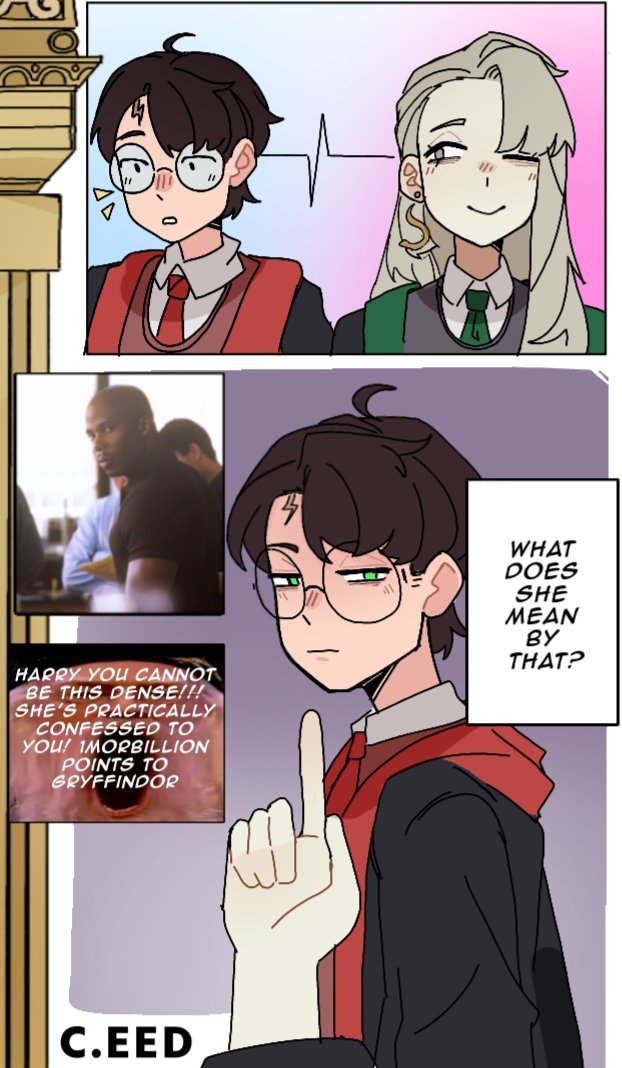 custardseeks's tweet photo. Fem Draco and the mirror of Erised.

What does she mean by that?

Idea by: @moonlightbro
Art by: @custardseeks https://t.co/v8ptFFAiKZ