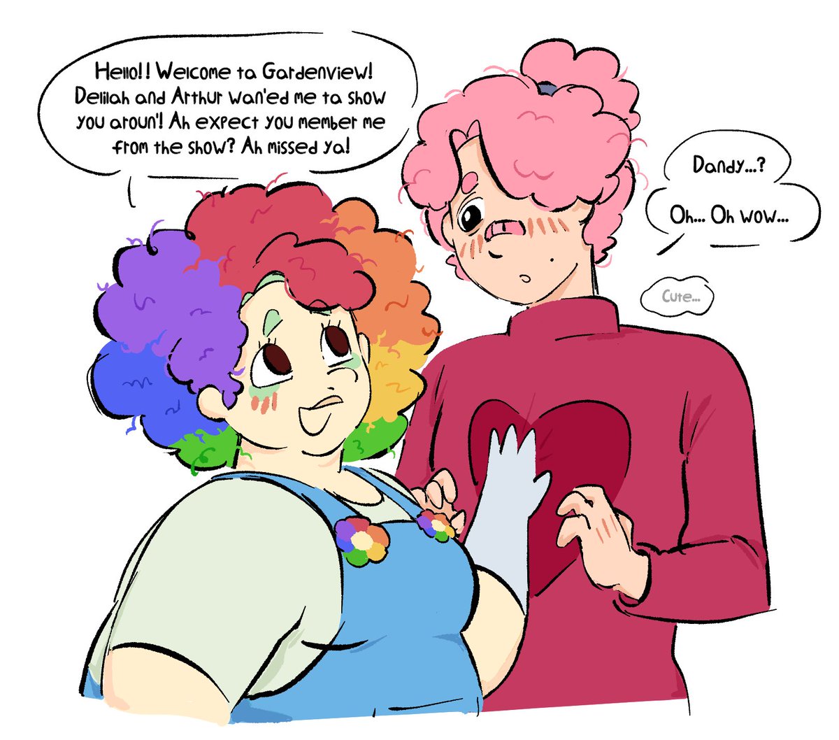 GikiWoahs's tweet photo. Human ornithophily … the dialogue doesn’t make all that much sense but it’s okay I just really wanted to draw them together again https://t.co/6JG08JpCpO