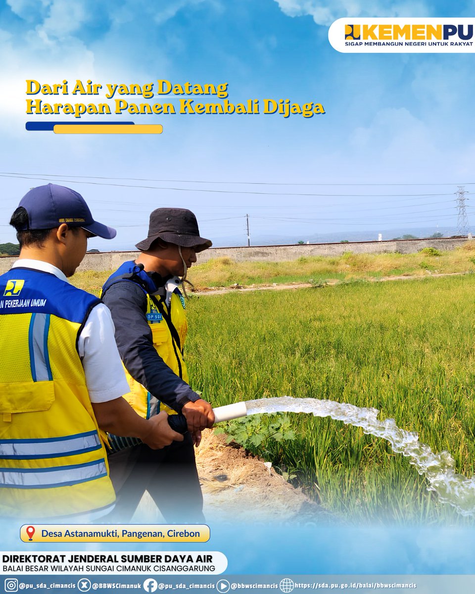 BBWSCimanuk's tweet photo. Sebanyak 10.000 liter air didistribusikan untuk membantu sekitar 2 hektare lahan pertanian di Desa Astanamukti, Kecamatan Pangenan, Kabupaten Cirebon 

#sigapmembangunnegeriuntukrakyat
#mengelolaairuntuknegeri
#bersamamenjagaair
#jagaketersediaanair
#bbwscimancis https://t.co/Qyo3hjABKw