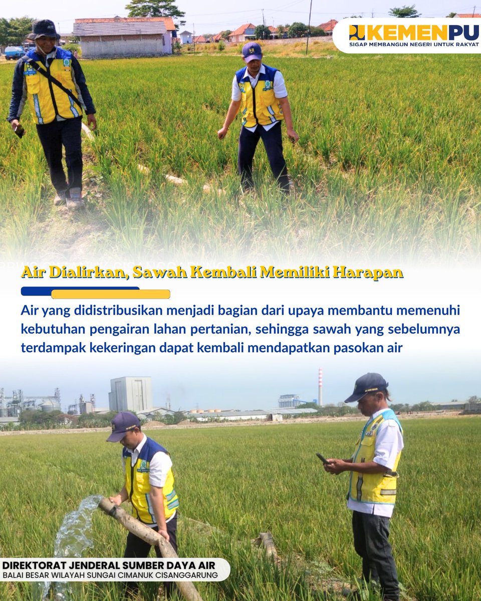 BBWSCimanuk's tweet photo. Sebanyak 10.000 liter air didistribusikan untuk membantu sekitar 2 hektare lahan pertanian di Desa Astanamukti, Kecamatan Pangenan, Kabupaten Cirebon 

#sigapmembangunnegeriuntukrakyat
#mengelolaairuntuknegeri
#bersamamenjagaair
#jagaketersediaanair
#bbwscimancis https://t.co/Qyo3hjABKw