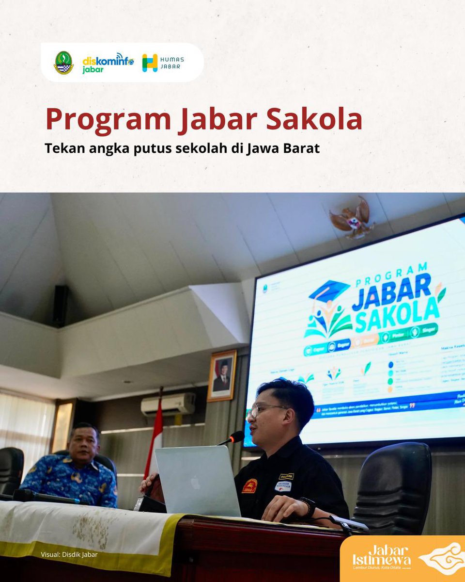 humasjabar's tweet photo. Program Jabar Sakola ~

Yap! Program ini dirancang untuk memperluas akses pendidikan masyarakat dan menekan angka putus sekolah di Jabar 😍 https://t.co/3Qx4LbtmOM