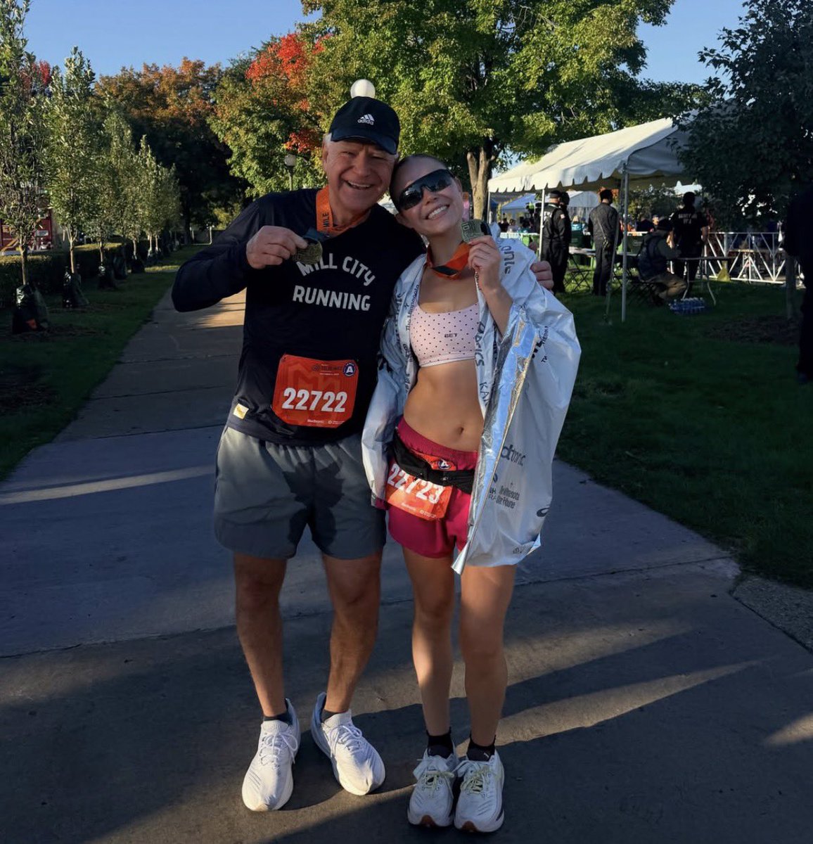 nickshirleyy's tweet photo. @GovTimWalz At what mile did you pee your pants? https://t.co/2Nt3XNzHue