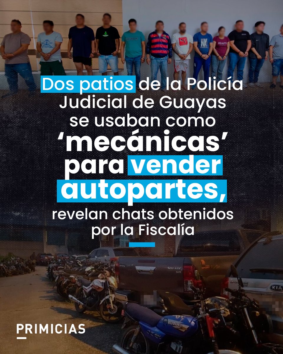 Primicias's tweet photo. Las primeras alertas surgieron hace dos años. Los usuarios se contactaban con policías que operaban como intermediarios de otros policías que trabajaban en los patios de evidencias. https://t.co/5LsIY18arI https://t.co/CIEXdQlG7W