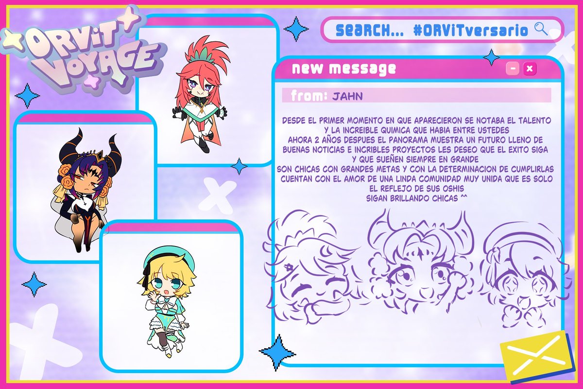 jan032696's tweet photo. Con mucho cariño para las chicas de Orvit feliz aniversario y que sean mil aniversarios mas ^^ #ORViTversary https://t.co/nCzPmmHUXz