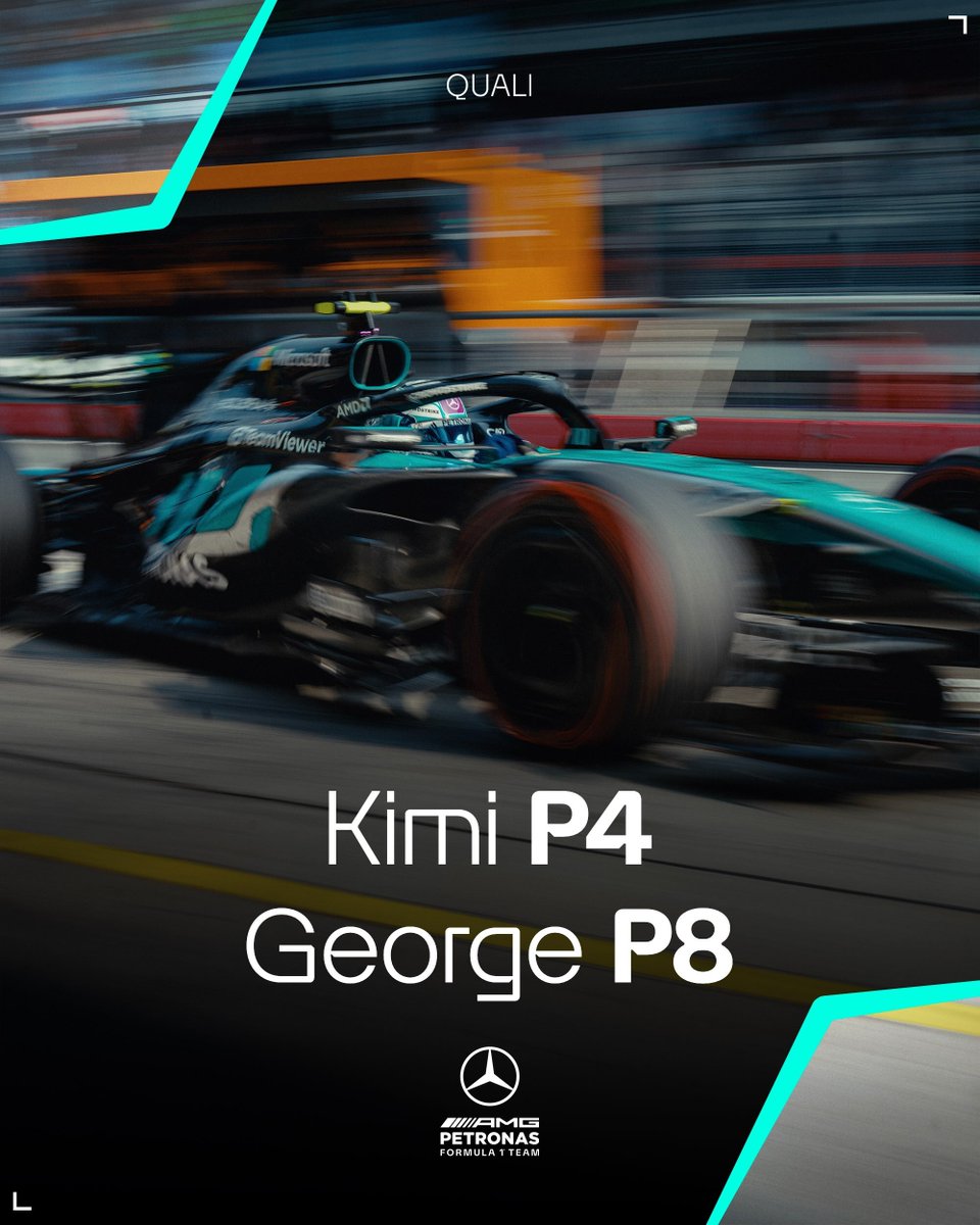 F1Mercedesrp's tweet photo. P4 for Kimi and P8 for George. We go again on Sunday! ๐ค
#F1RP #BahrainGPRP - @Formula1FRP https://t.co/ZRkA6ZqCMr