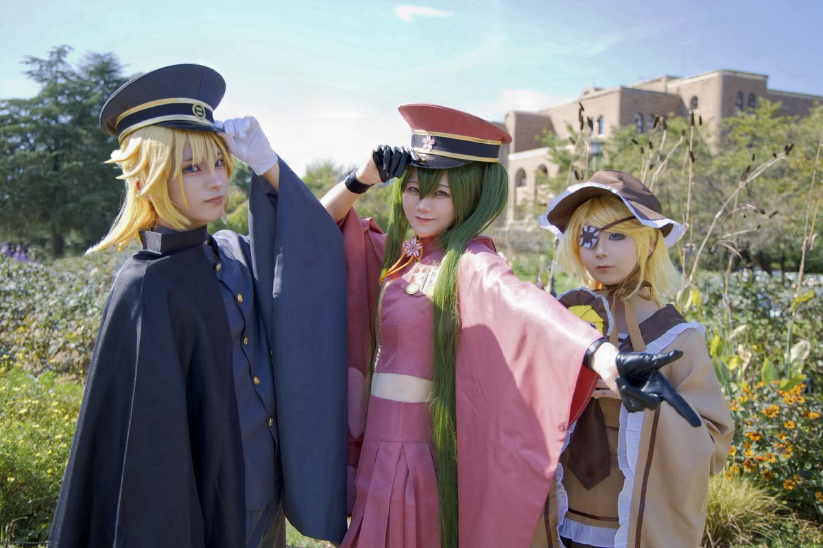 wonwon_cosp's tweet photo. ⚠︎コスプレ
ーーー
千本桜
未來：sena（@86lihp ）
鈴：湖宵（@koyoinocos ）
錬：をんをん
ーーー
📷・スザクさん（@Suzaku_0807 ）
撮影していただきました。

#アコスタ鶴舞 https://t.co/xU1Ufnx0EF