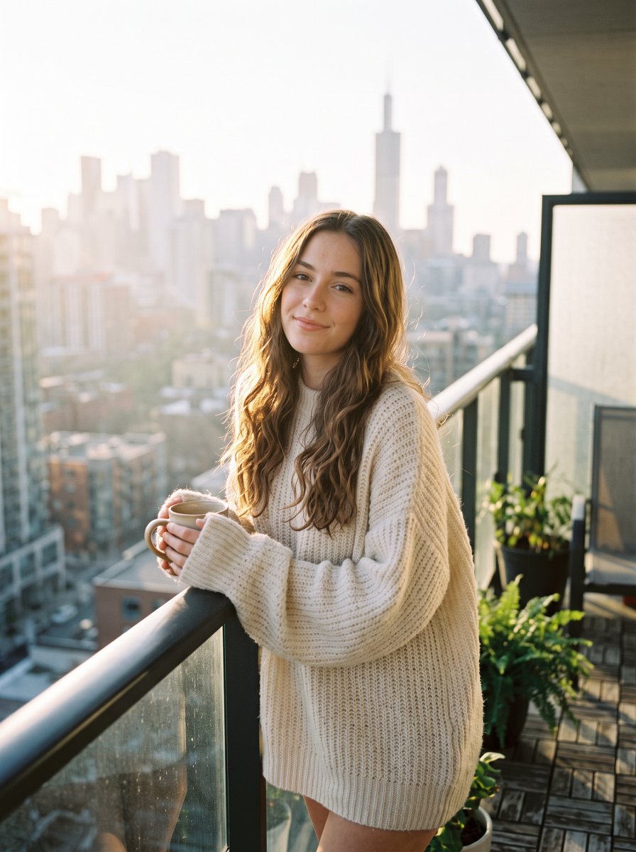 miavibesg4's tweet photo. I’m 18 and starting the day with sunshine ☀️ How do you start your mornings?
#MorningVibes #CozyLifestyle #CityViews #DailyAesthetic https://t.co/WTg1SrMLXx
