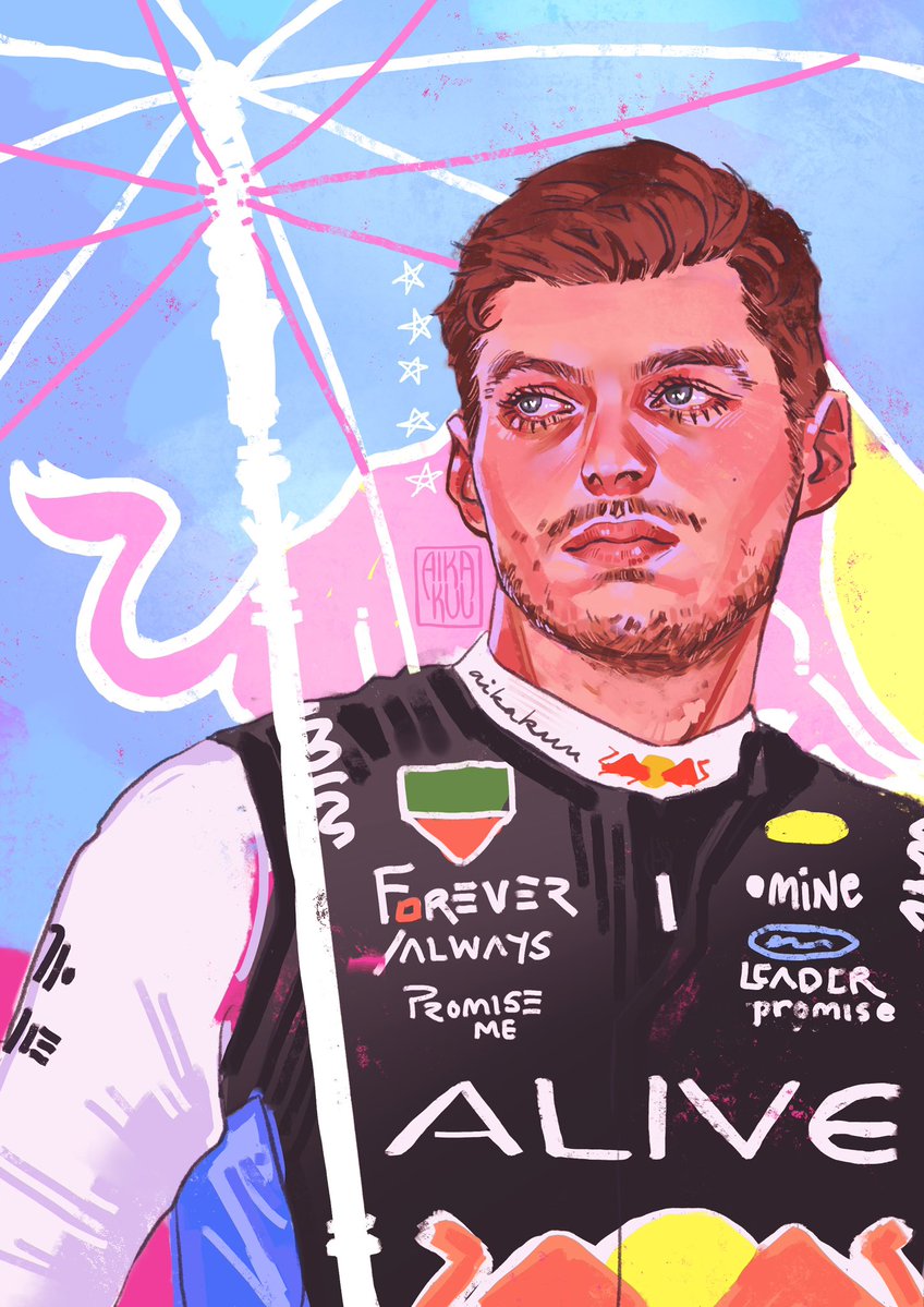 aikakuu's tweet photo. day five: max verstappen | #f1tober26 https://t.co/g9NbhEAUty