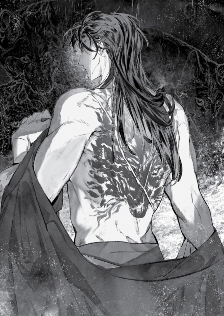 miyasquared's tweet photo. when xiao chiye has just lost his father and he's angry and grieving and vengeful but all i can think about is BACK. HOT. TATTOO. SEXY WOLF. AWOOGA 🤤🤤🤤🤤🤤 https://t.co/nD8dCY0CUQ