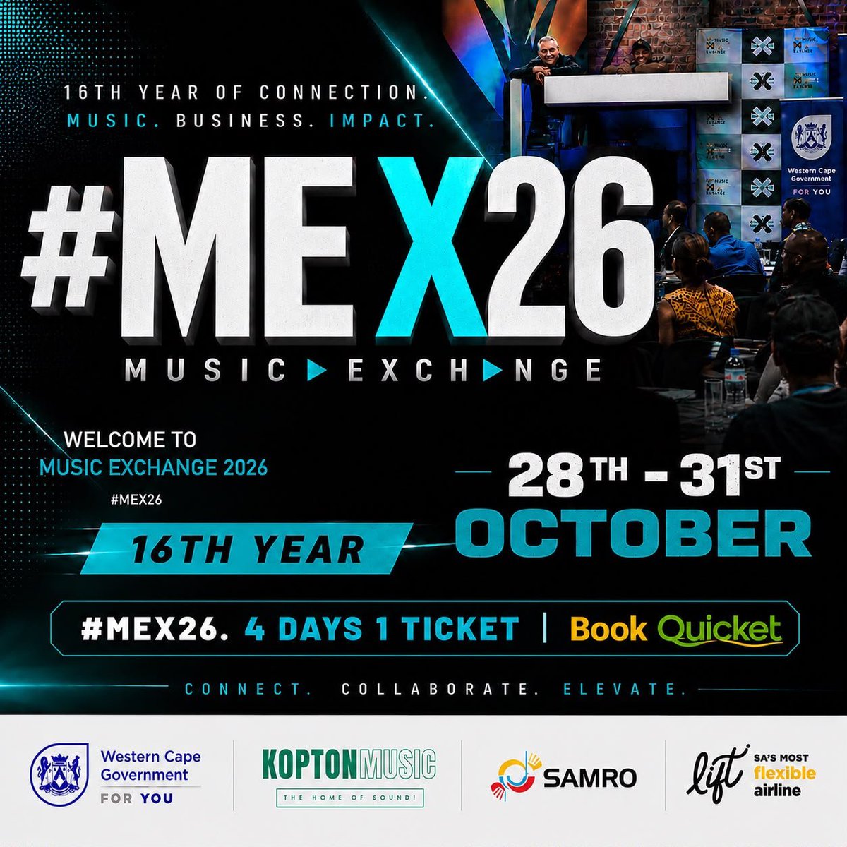 djselwynb's tweet photo. 🎟 @QuicketSA 👇
🔗https://t.co/8jIHr3gVop
#mex26 @MartinMyers @musicexchange @TripleMEntSA https://t.co/UJ04M33s37