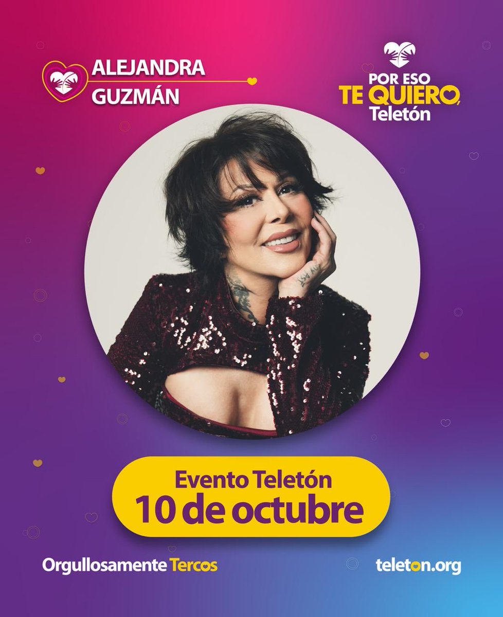 Al3jandraGuzman's tweet photo. ¡Hola @TeletonMexico 💜! 

#PorEsoTeQuieroTeleton https://t.co/JMXjDmbCOU