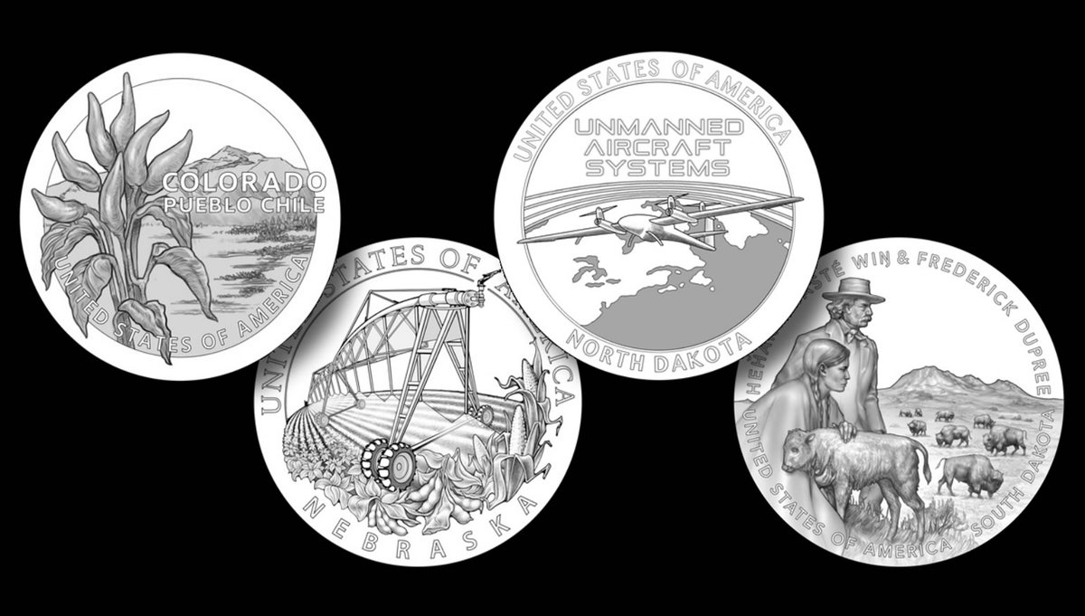 CoinNews's tweet photo. U.S. Mint Shows 2028 American Innovation Dollar Candidate Designs
https://t.co/y0a9W1lzFe https://t.co/cadX0ND6QD