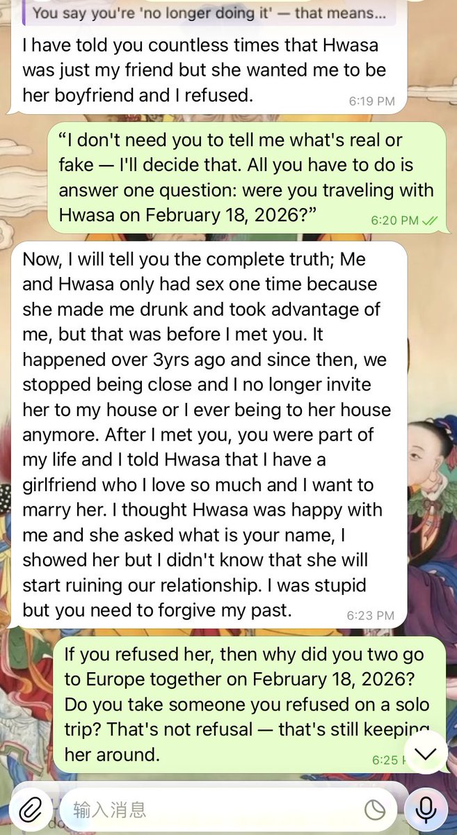 Zaravu2u's tweet photo. 你这个脑残的家伙，最好去看看你的脑子🧠周旋在多个女人之间，当面一套 背后一套，人前装深情背后又诋毁，你还是个男人吗？你和华莎这个丑陋的整容女又想来骗我钱？你借口咋那么多？生病😷是得绝症治不好了吗？脑残，你不把骗我的钱还给我，你就等着我举报你这个烂人‼️你为什么这么恶心，两个韩国垃圾 https://t.co/e1tD6UVUol