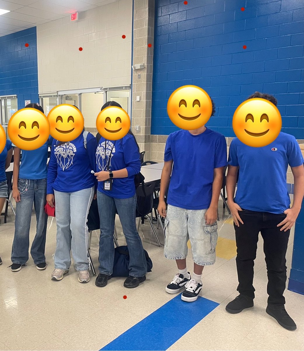 PNeffCounselors's tweet photo. Blue -Up Day @NISDPatNeff 💙💙
Kicking off Anti-Bullying Prevention Month! Let’s create a world of kindness, respect &amp; acceptance. 
@NISDCounseling 
#BeKind #BlueUp #BlueShirtDay2026 https://t.co/0ZWs9xxfYD