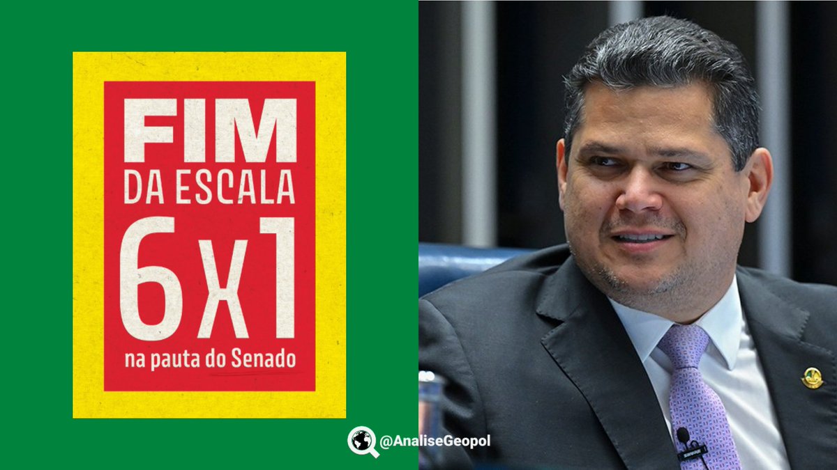 AnaliseGeopol's tweet photo. 🇧🇷 A PEC do fim da escala 6x1 está sendo enterrada pelo coordenador da campanha de Flávio Bolsonaro, Rogério Marinho, que atua neste momento para que Davi Alcolumbre retire de pauta a PEC do fim da 6x1 e articula com a oposição e setores empresariais o fim da PEC. https://t.co/3KPflont2T