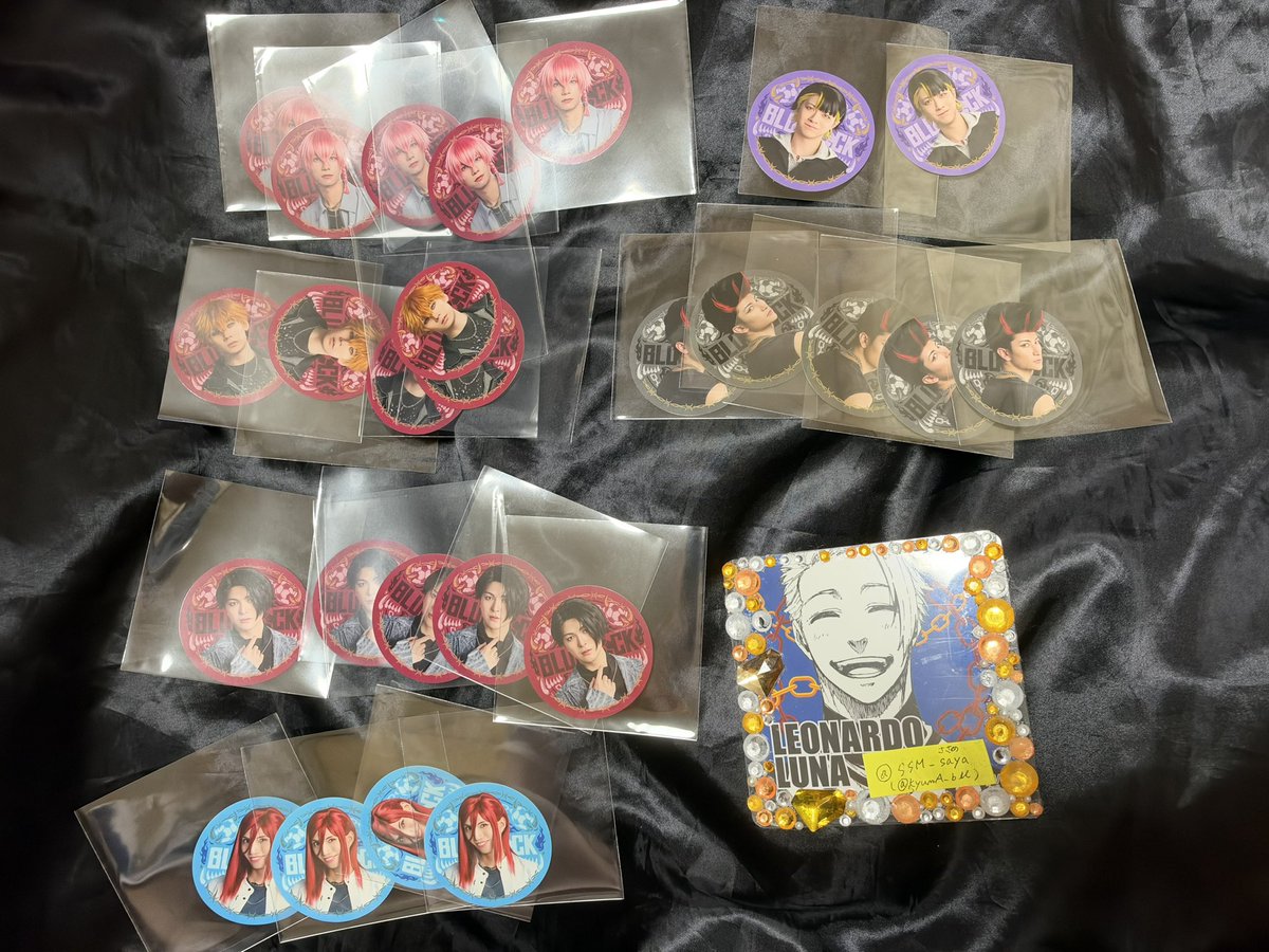 SSM_saya's tweet photo. 交換/譲渡
.⋆𝜗𝜚舞台ブルーロック ブルステ 5th stage 

譲：グッズ購入特典ステッカー
黒名　國神　雪宮　千切　ロレンツォ　馬狼　蜂楽

求
200円/枚
画像２枚目と異種交換◎(差額出る場合精算します) https://t.co/V71m2uhrS6