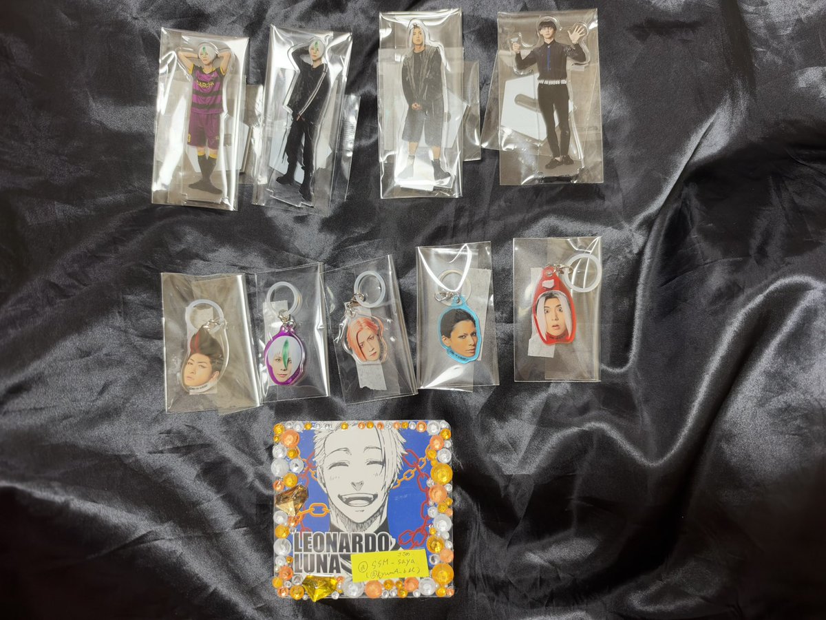 SSM_saya's tweet photo. 交換/譲渡/買取
.⋆𝜗𝜚舞台ブルーロック ブルステ 5th stage 

譲
定価
アクスタ：乙夜　我牙丸　絵心
ランブロ：千切　乙夜　閃堂　絵心
クリカ：蜂楽　絵心　雪宮
チャーム：アギ　乙夜　我牙丸　馬狼　閃堂
パンフランブロ：バスミュ横　バルチャ

求　
定価
画像４枚目(異種交換◎) https://t.co/pUFHTFlZnB