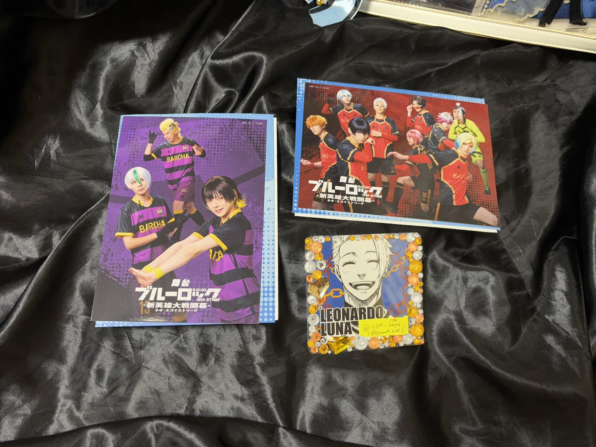 SSM_saya's tweet photo. 交換/譲渡/買取
.⋆𝜗𝜚舞台ブルーロック ブルステ 5th stage 

譲
定価
アクスタ：乙夜　我牙丸　絵心
ランブロ：千切　乙夜　閃堂　絵心
クリカ：蜂楽　絵心　雪宮
チャーム：アギ　乙夜　我牙丸　馬狼　閃堂
パンフランブロ：バスミュ横　バルチャ

求　
定価
画像４枚目(異種交換◎) https://t.co/pUFHTFlZnB