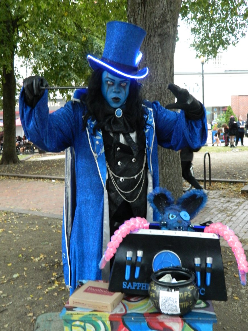 JohnBryanModica's tweet photo. I Was In Salem Once Again For My Halloween Project 2026. The Highlighted Charity For This Aspect Once Again Is:@hopeforukraine
#johnshalloweensojourn #salemma #salemmassachussets #halloween2026 #witchcity #halloweencostume #streetpreformer https://t.co/42wdq4EXmF
