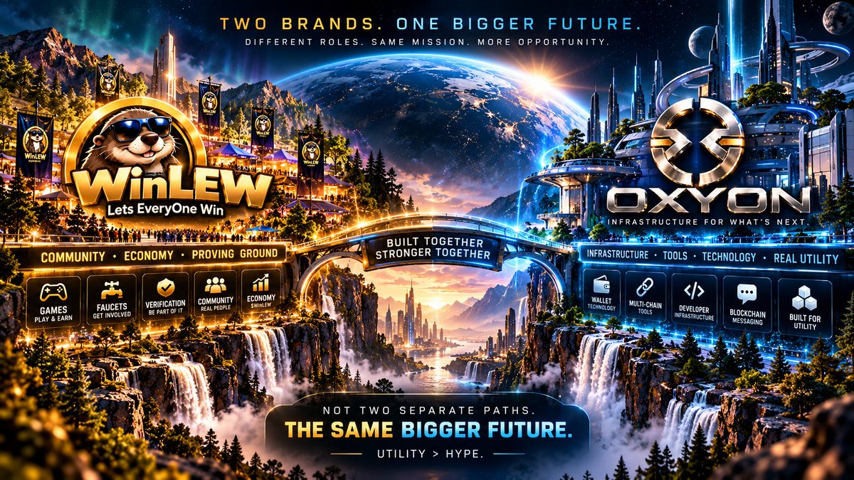 LewSales's tweet photo. Two brands. One bigger future. ❤️

$WinLEW was never just a token — it became the proving ground.

Now the technology it helped inspire has room to grow beyond us.

#WinLEW → Community. Economy. Proof of Value.
#OxyOn → Infrastructure. Technology. What’s next.

We didn’t build OxyOn to replace WinLEW.
We built OxyOn because WinLEW proved we could build more. 🔥

Different roles. Same mission.
Utility > Hype. 🚀
https://t.co/KNx7nP2PL5 + https://t.co/ifadJfrkqw = #OxyOnWallet