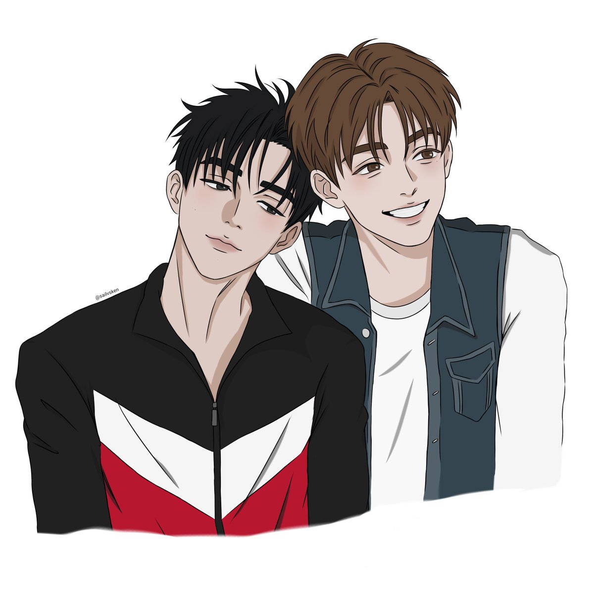 sailvsken's tweet photo. Mis niños d octubre finalmente terminados <3

#Kenmora #Morikenn #Fanart https://t.co/iIaCuKIhsT