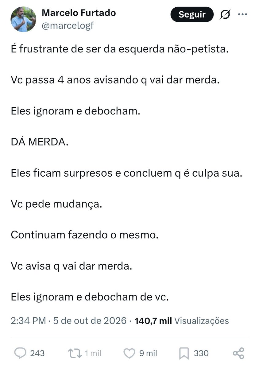 DemocrataBR's tweet photo. Resumiu o Ciro nos últimos 12 anos 

E é sempre um ciclo contraditório de debochar da sua "irrelevância política" e ao mesmo tempo o culpar pelos resultados

E ainda não sabem pq os Bolsonaros vão chegar ao poder pela segunda vez https://t.co/KCr4KkKY5F