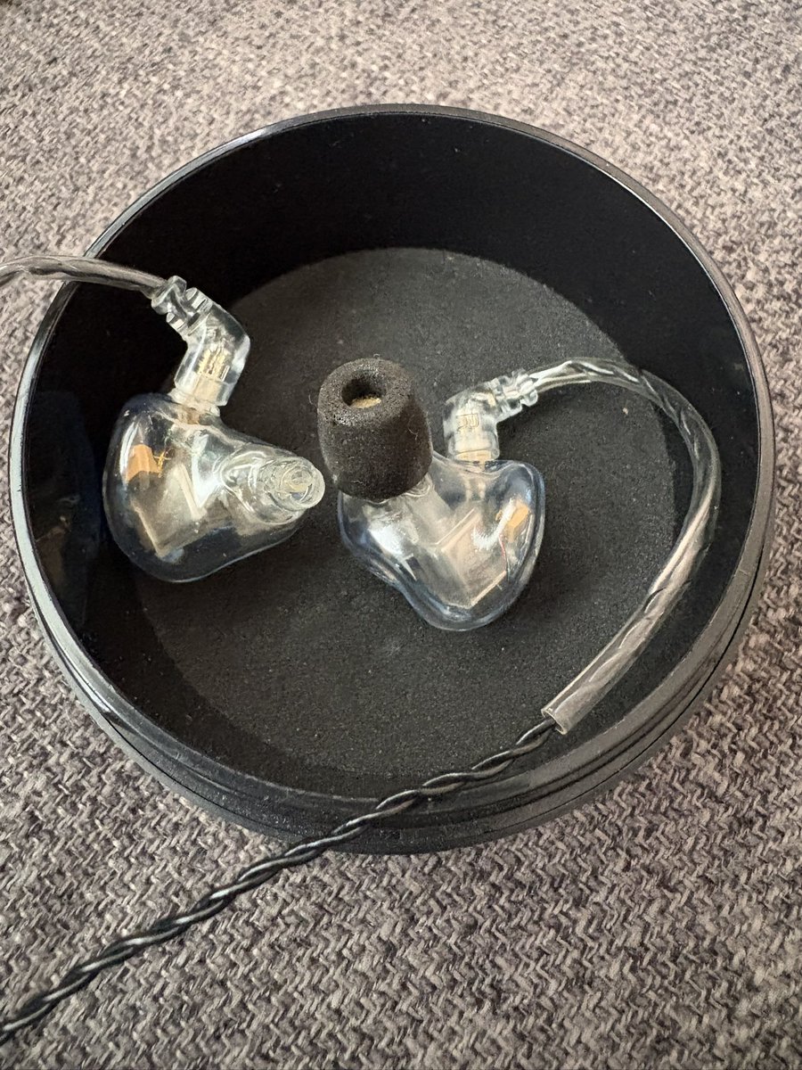 tennessean1127's tweet photo. UE5PROのイヤーピースを交換
付属のゴムでは無くコンプライを使用してます
高いですけどゴムとコンプライじゃ音質違い過ぎてゴム使う気になれません
しかしまぁマジで音良いなぁ
5PROでこんだけ音良いんだから上位機種とかどうなっちゃうんでしょうね
高すぎて全然試す気にもなりませんが https://t.co/MuFo2RwgXK