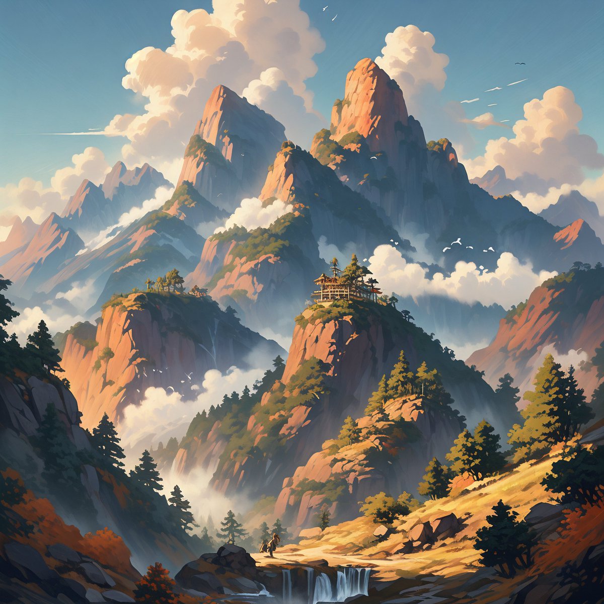 isihu35597874's tweet photo. A bold painter's palette collides with a small throwing pottery jar and the strokes of a master's touch define every inch of a towering ink-washed mountain!， https://t.co/LHvegtMJrA