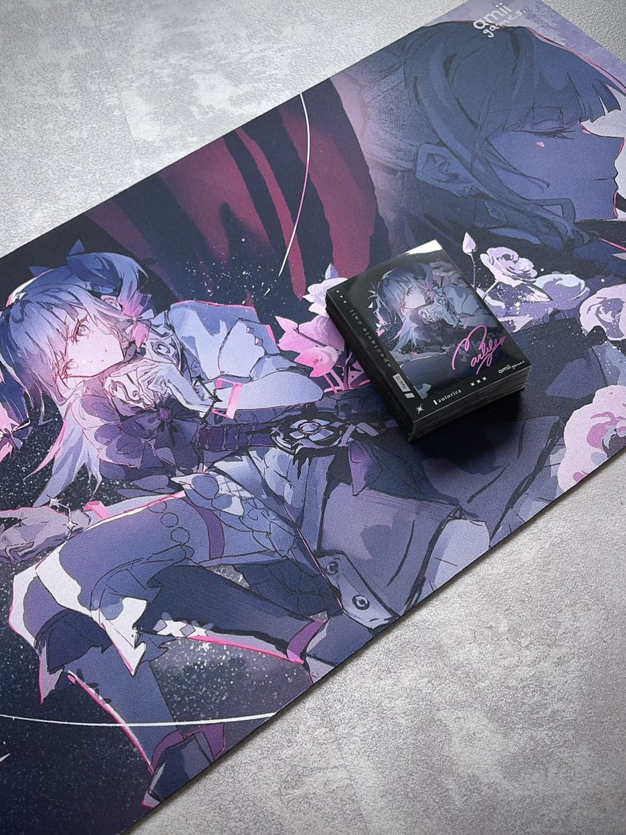 amii_tcg's tweet photo. ⋱ ℕ𝕖𝕨 𝕊𝕦𝕡𝕡𝕝𝕪 [4/4]🌙 ⋰

『autorica:SPECTACLE』発売記念！@amii_tcg & @games_amii をフォロー&この投稿をRPで2名様に画像のスリーブ&プレマをセットでプレゼント🎁💫

⸝⸝ ⸝⸝ ⸝⸝ ⸝⸝ ⸝⸝ ⸝⸝ ⸝⸝⸝⸝ ⸝⸝ ⸝⸝ ⸝⸝ ⸝⸝ ⸝⸝ ⸝⸝

amii.発ボードゲームプロジェクト『amii games.』の新作拡張『autorica：SPECTACLE』より、《マーブル》のイメージソング用イラストを使用したコラボサプライが登場💭

スリーブ
『SPECTACLE CALL』
64枚入り, レギュラーサイズ

ハーフプレイマット
『SPECTACLE CALL』
600×300mm, ラバー製

Illustrator：12

——————————

コラボスリーブ&プレイマット
発売スケジュール

♦︎ 先行発売 ♦︎

ゲームマーケット2026 秋
日程：10/17,18
会場：幕張メッセ
ブース：エリア46 amii project.

---

♦︎ 通常発売 ♦︎
10/31(土) 10:00-
公式通販中心に、全国のお取り扱い店舗様でも発売スタート！