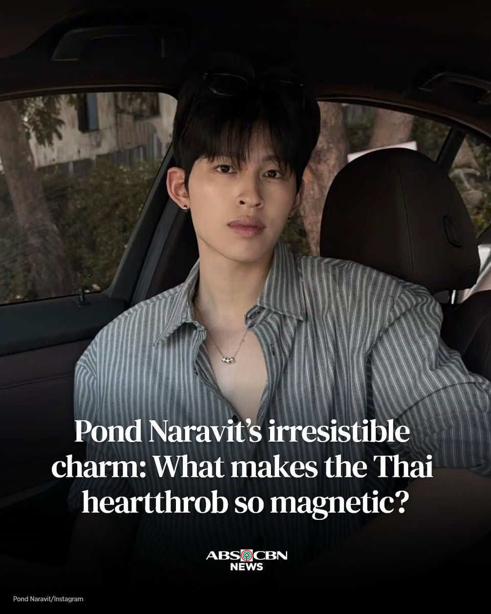 ABSCBNNews's tweet photo. Thai heartthrob Pond Naravit is taking the internet by storm, garnering millions of reactions with just his handsome face.

Curious what makes him irresistible? Read here: https://t.co/1OrlQwHYQe https://t.co/qIOxoVP34o