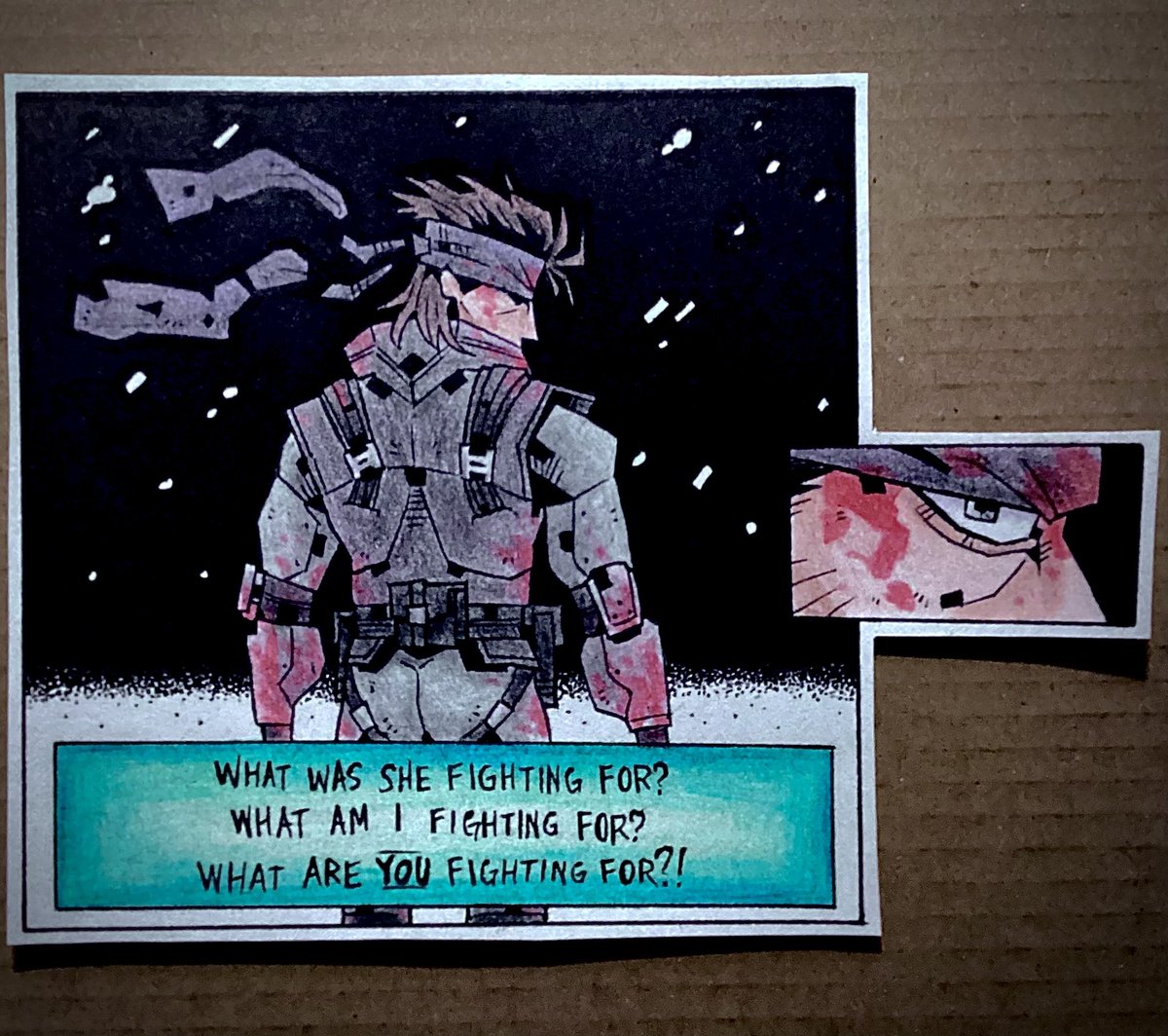 RexCelsior16's tweet photo. “…If we make it through this I’ll tell you.”

[ #MetalGearSolid ] https://t.co/oPhKZL0uXe