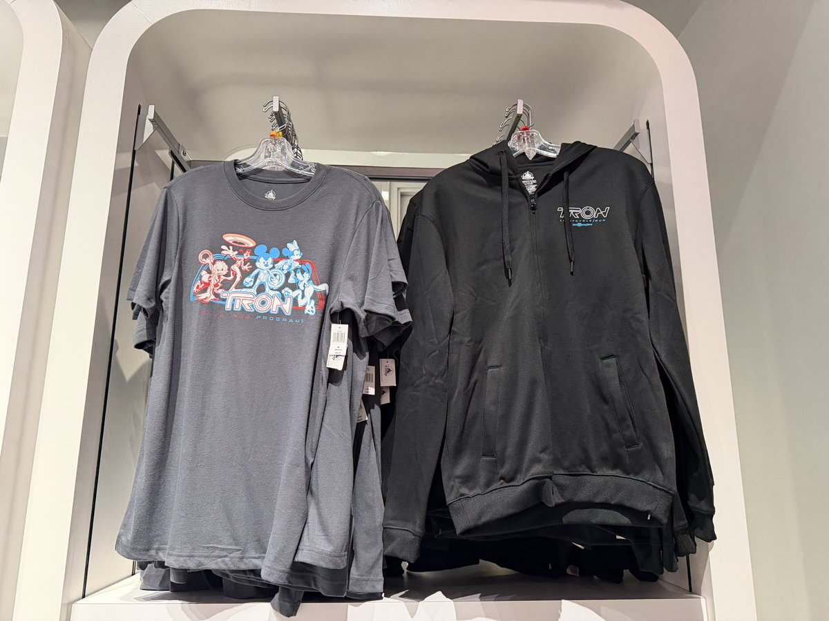 WEDenterprise's tweet photo. all the new tron merch in the shop part 1 https://t.co/9scAidDkIx