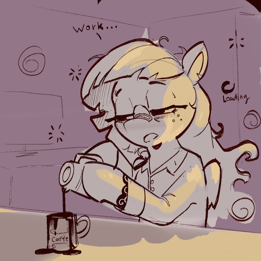 Evil_NAA_Arist's tweet photo. Sorry everyone if I haven’t been very active lately 😔
I’ve been pretty burned out from juggling commissions, work, and my thesis :<

But I hope you all have a great day! I’ll still post here occasionally https://t.co/WUtaiPwMwC
