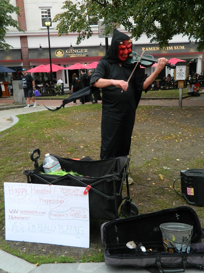JohnBryanModica's tweet photo. I Was In Salem Once Again For My Halloween Project 2026. The Highlighted Charity For This Aspect Once Again Is: @hopeforukraine
#johnshalloweensojourn #salemma #salemmassachussets #halloween2026 #witchcity #halloweencostume #devil #violin #devil #streetpreformer https://t.co/g4PDH0P8b8