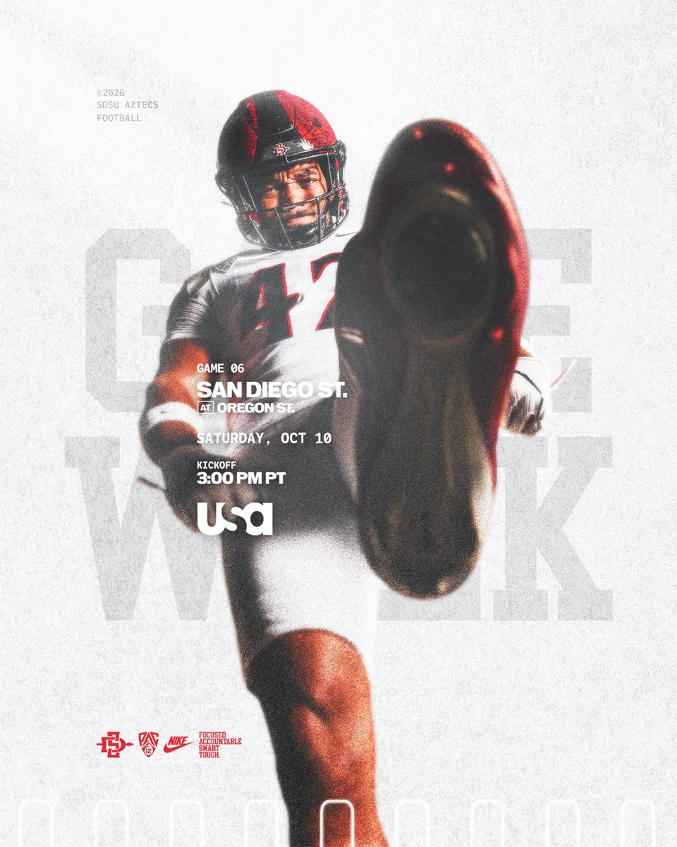 AztecFB's tweet photo. Pac-12 Play Rolls On 💪

🔗: https://t.co/NMXGgjyBuX

#AztecFAST 🍢 x #BeTheA1pha 🐺 x #TheClimb 📈 https://t.co/9h5q5rvHuk