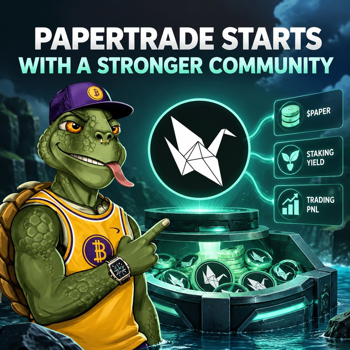 Jerry94_HC's tweet photo. most people are watching Papertrade, but i’m paying closer attention to the coordination layer around it
@paperdao_xyz is pooling capital into one community treasury so participants can approach the early Papertrade curve together instead of competing from separate wallets
the timing matters. Papertrade starts with no initial LP and no PAPER supply, while early losses can mint more solana:4SNHBM2axbPCNXHrPPNLtdCRmnQVkq9cfFTyrJpJpump before the rate declines as tracked liquidity grows
$PULP represents a pro rata claim on the treasury, including trading results, staked PAPER and yield
the idea is simple, but execution will matter a lot
watching the raise through @daosdotworld closely
PULP in, PAPER out. DYOR, high risk, NFA
#PaperDAO #PAPER #PULP #RH #DAO #DAOSWORLD