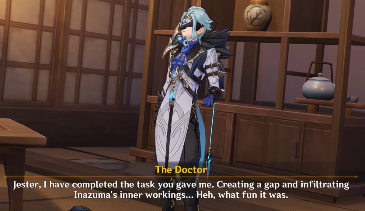StarryTeyvat's tweet photo. Seeing a lot of folks defend Pierro and hating Ronova for showing no pity or any emotion for nuking Khaenriah to save Teyvat.

Did Pierro show pity to the Inazumans when he ordered the Fatui to infiltrate Inazuma and murder civilians?

How hypocritical #GenshinImpact https://t.co/ouGTMHHKgy