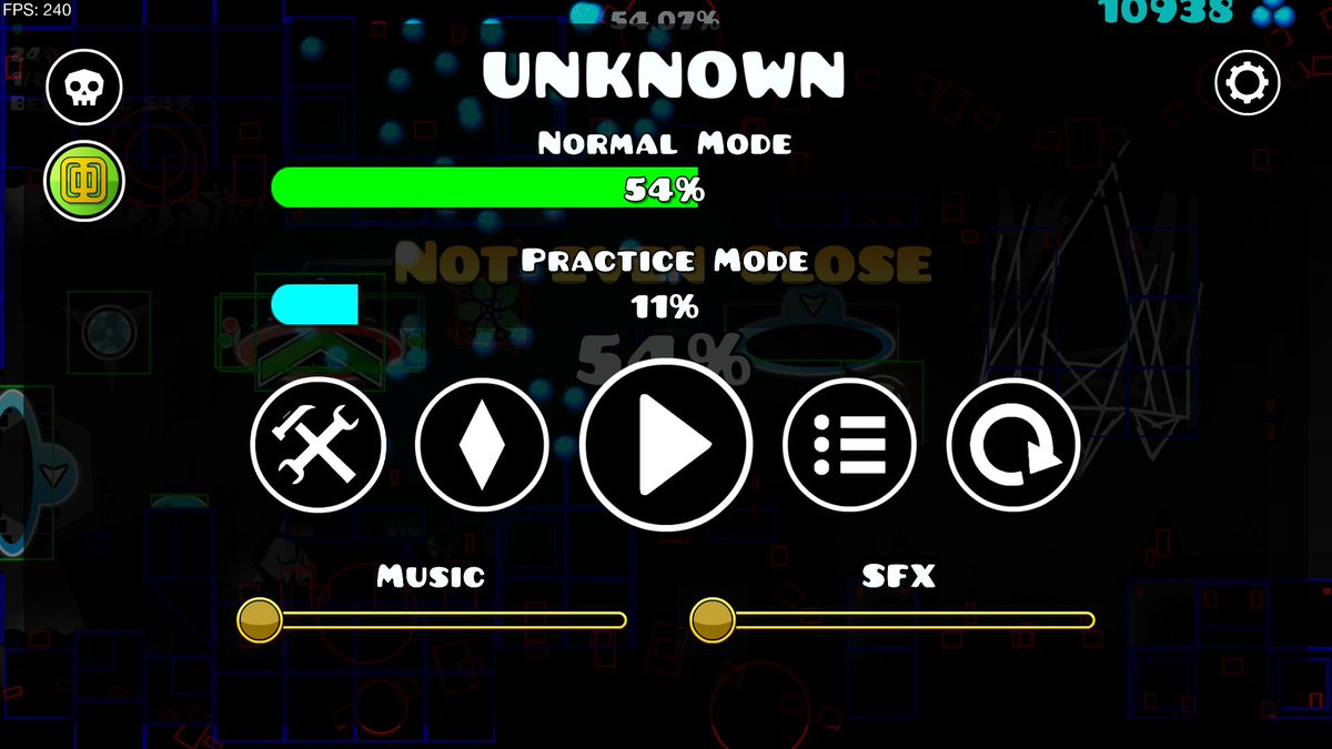 vvanishgmd's tweet photo. JAJA MAN WTF HOY ME HICE TODAS MIS MEJORES RUNS EN UNKNOWN Y ME LO HICE EN 2 RUNS QUEE JAJA 
HOY ME PUDE HACER 51-100, 22-78, 34-92 y 54% XDDDDD https://t.co/3dIrw0ChW5