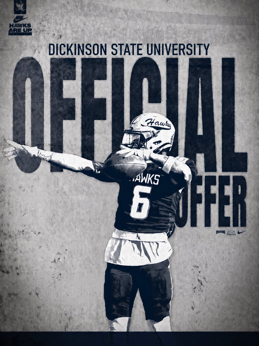 beau_wheel8's tweet photo. After a great conversation with @RMcCarvel I'm blessed to receive an offer from Dickinson State University!  I'm very grateful for the opportunity!  Go Blue Hawks!!  @CoachPStanton @BlueHawkFB @levi_wesche https://t.co/sMHPbL7PCk