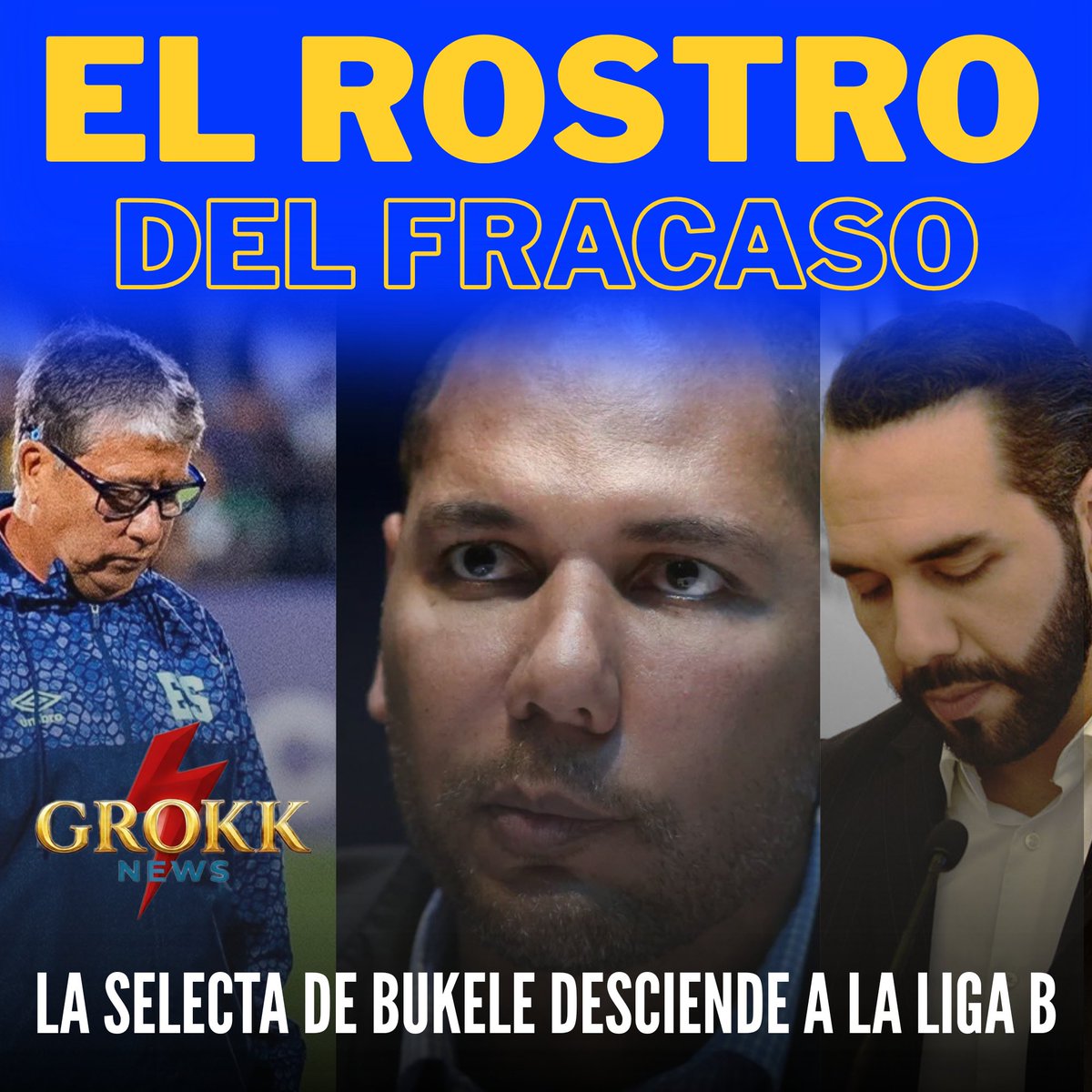 oskland10's tweet photo. 🔥💥 | ⚽️🇸🇻 EL ROSTRO DEL FRACASO: Queda bien clarito que el #ClanBukele de deportes no sabe nada. Solo saben como embolsarse el dinero 💰 del pueblo. 

Hoy la Selecta de #Bukele descendió a la categoría "B" de la liga de naciones. 

💥💬 ¿Opiniones? https://t.co/vn3QqKM5Uy