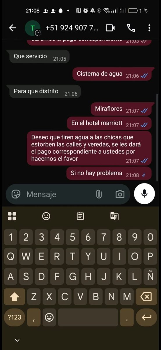 _brenTK's tweet photo. estoy en un grupo de armys en wsp de como 400 personas aprox y ya se organizaron para pedir un carro cisterna y botar a las mugrosas del hotel GAAAAAAAAAAAAAAAAAA 

se están yapeando entre ellas, AMÉ https://t.co/hyNQAzUkxS