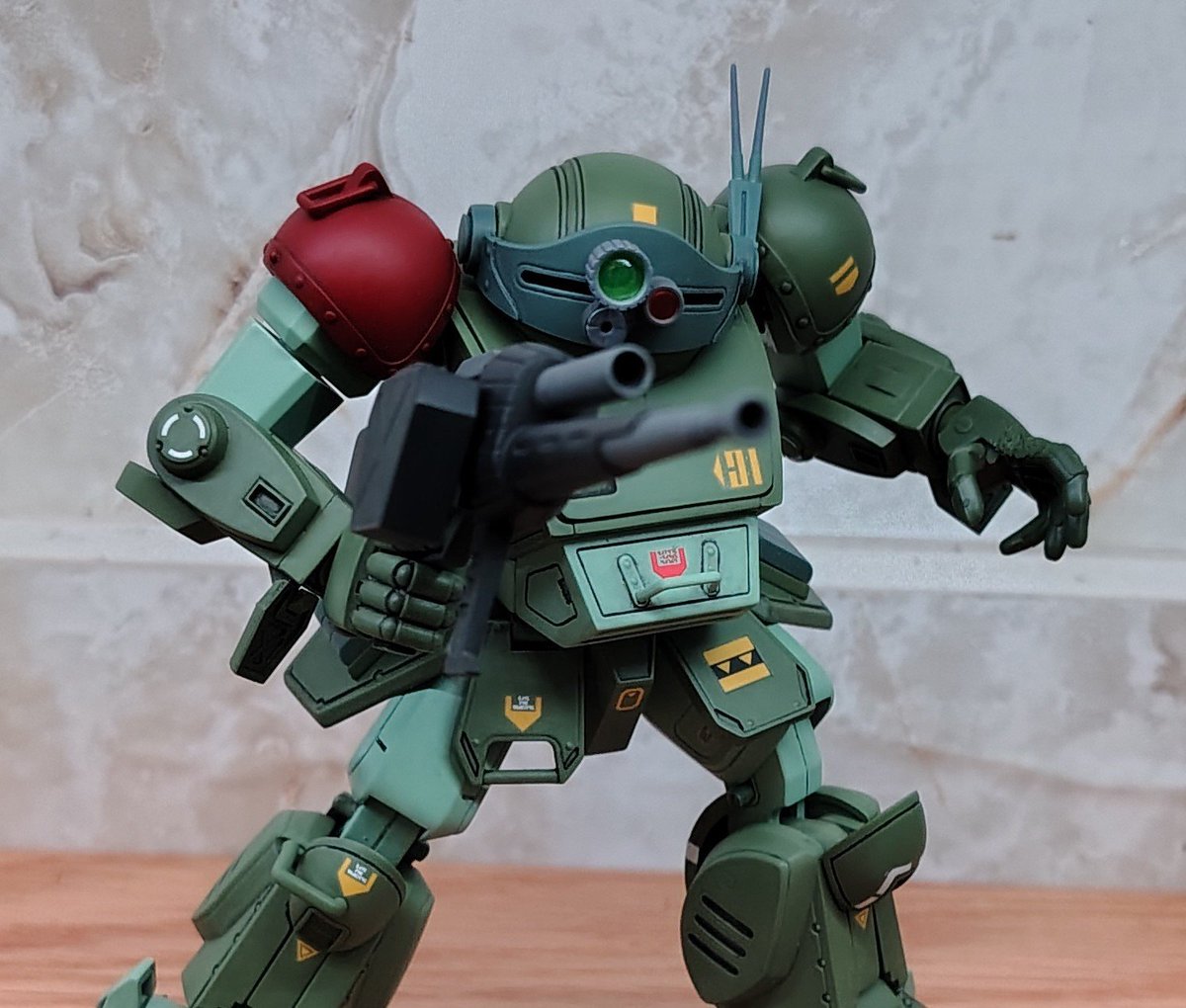 DoodlesFrntDoor's tweet photo. Modified an HG scopedog hand to be a little more expressive, also gave it a WAVE peg since that's the kit it'll be going on 

It's still rough and I might adjust the finger positions more but it really helps the wave kit feel more alive https://t.co/KaCEZRcoUu