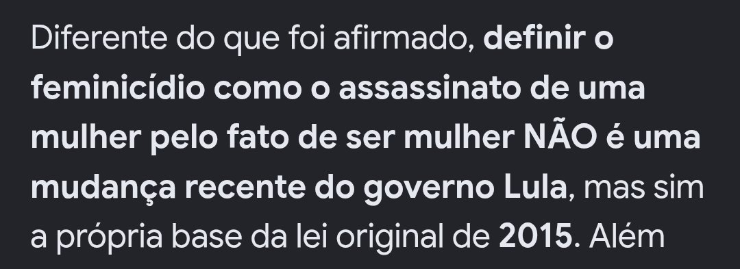 HeroNarsha's tweet photo. @laianeinchains @carlose17069521 @antteontem Para de mentir, da onde vc tirou essas informações? Feminicidio sempre foi configurado como mulher ser assassinada apenas por ser mulher, inclusive a única mudança que teve nessa lei no governo Lula foi dando punições maiores aos agressores. https://t.co/XwEXFTqdhX
